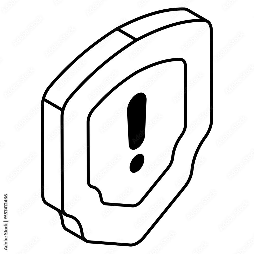 Obraz premium Trendy vector design of security error