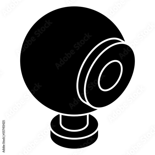 A modern technology icon of webcam
