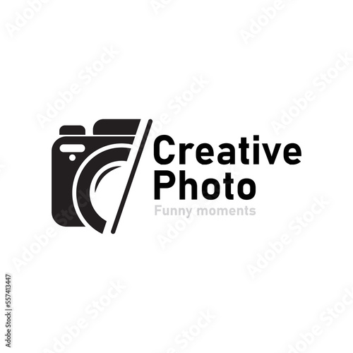 camera photography logo icon vector template.