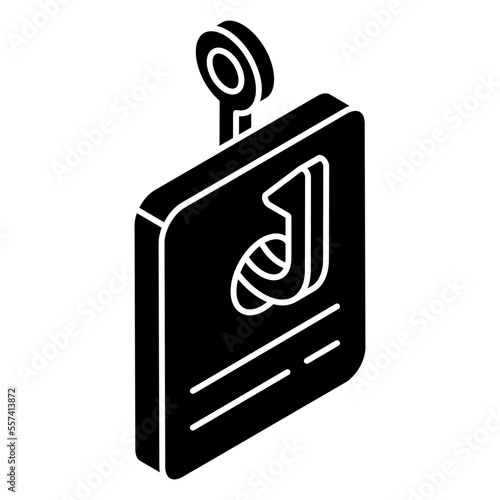 Trendy design icon of card phishing 
