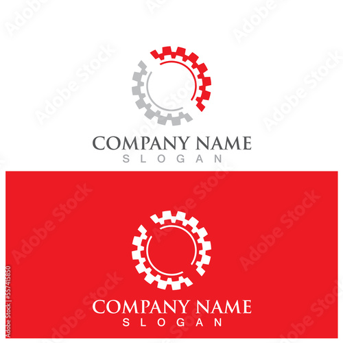 Gear Logo Template vector icon illustration design