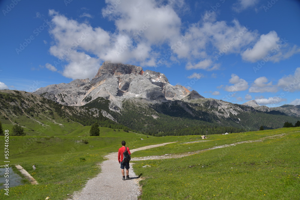 Wanderweg auf der Plätzwiese in Südtirol