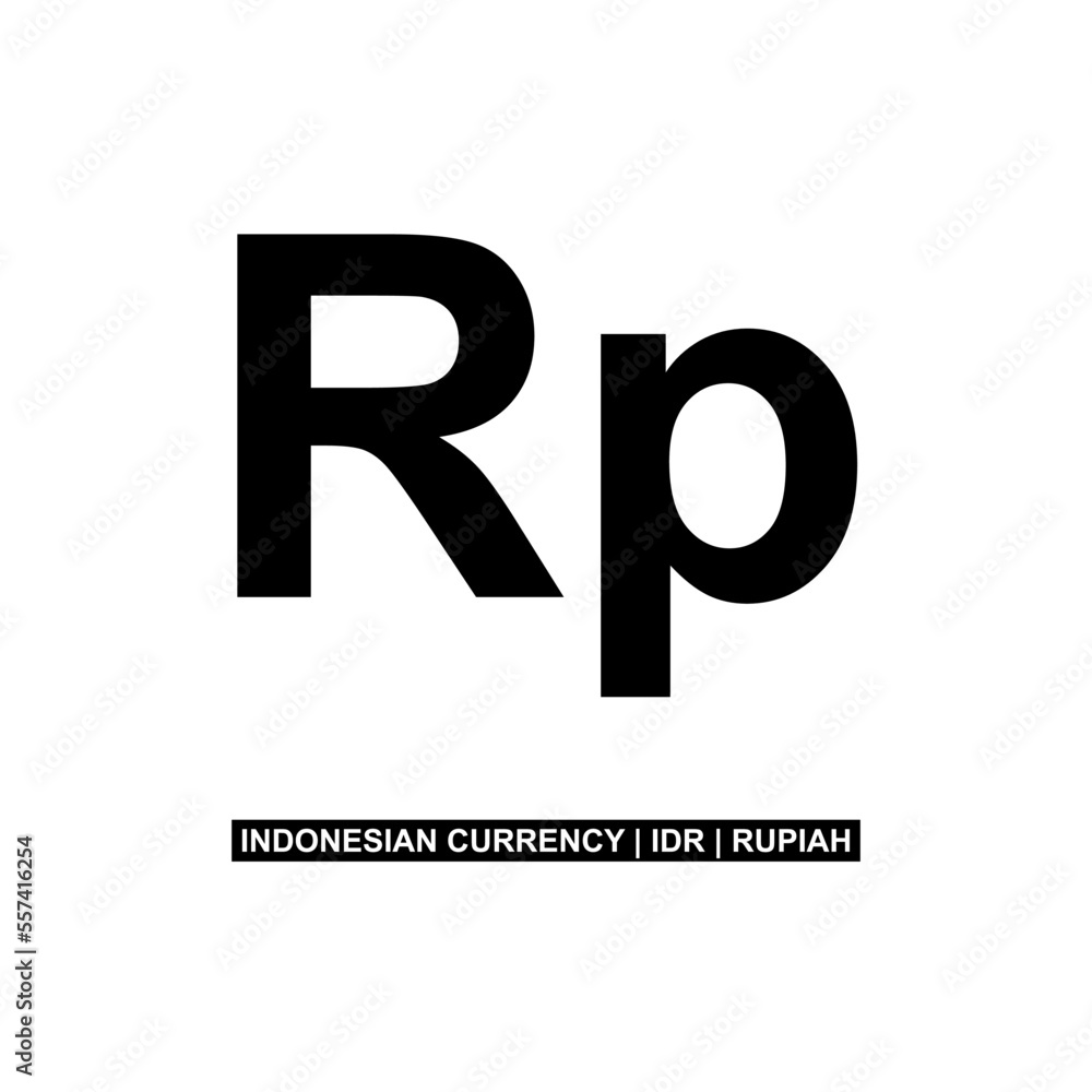 Indonesia Currency Symbol, Rupiah Icon, IDR Sign. Vector Illustration Indonesia Currency Symbol, Rupiah Icon, IDR Sign. Vector Illustration