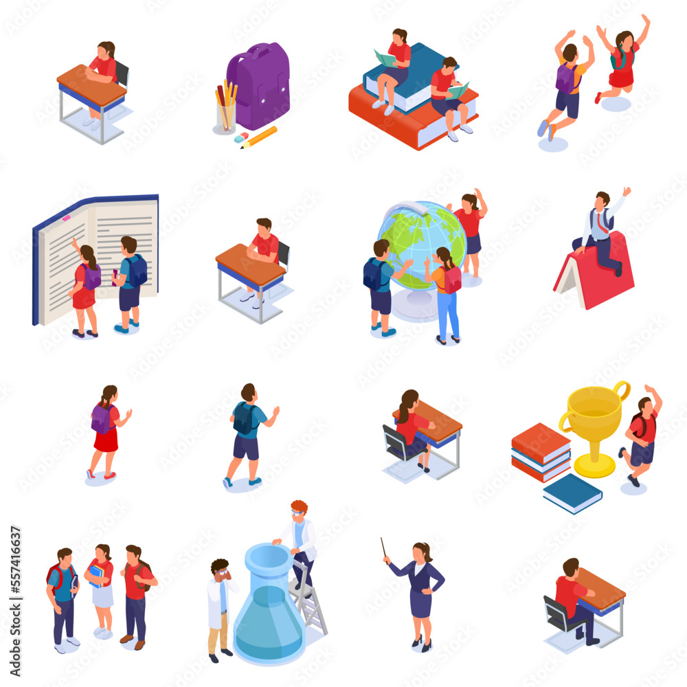 Fototapeta premium Back To School Set