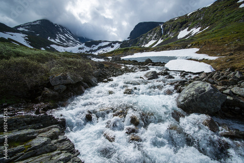 Bergbach im Hurrunganegebirge  Norwegen