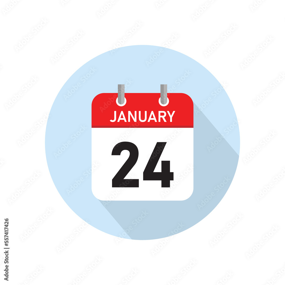 January 24 Concept Design. Vector Illustration. January 24 Concept Design. Vector Illustration.