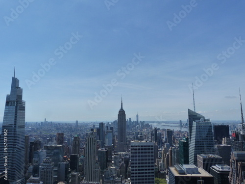 Vue sur l'Empire State Building depuis Top of the Rock - New York