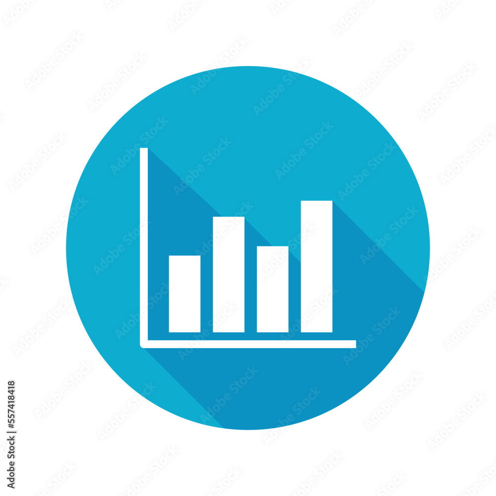 Chart statistics icon vector graphic illustration Chart statistics icon vector graphic illustration
