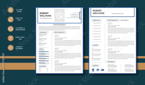 Best New Top professional Resume Cv Template 2023