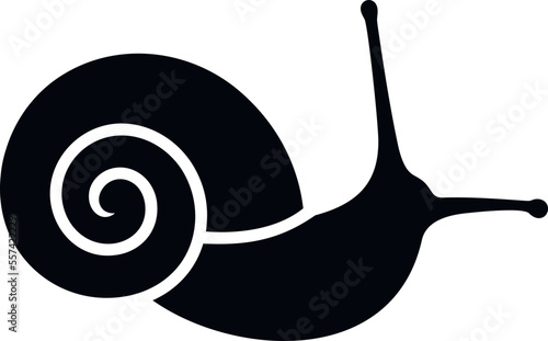 Grape snail logo. Isolated grape snail on white background