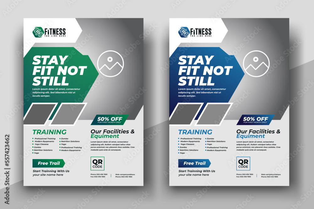 Fitness Gym Flyer Template, Modern abstract fitness and gym flyer template, Sports Flyer banner template Fitness Gym Flyer Template, Modern abstract fitness and gym flyer template, Sports Flyer banner template