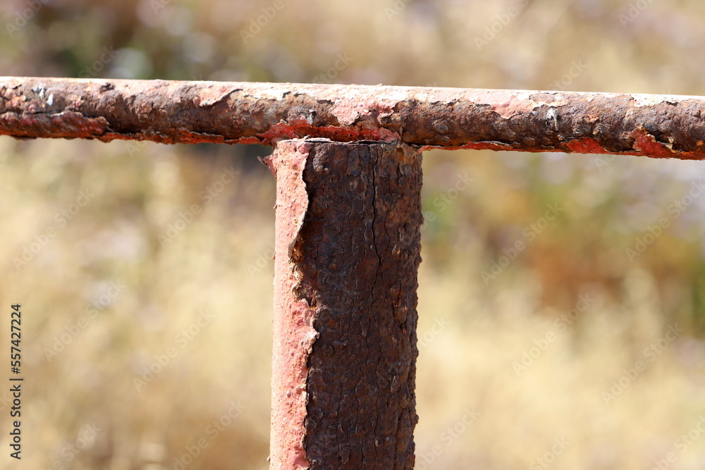 Texture of old and rusty iron.