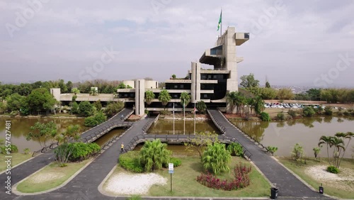 Sorocaba, Sao Paulo, Brazil - Circa August 2022: Sorocaba City Hall, tourist building, O Palácio dos Tropeiros