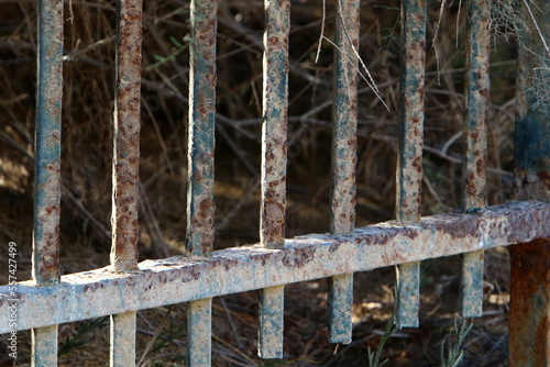 Texture of old and rusty iron.