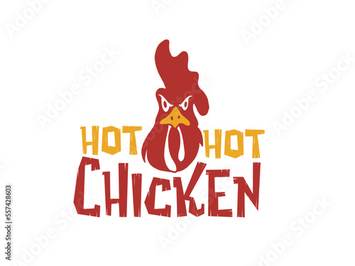 rustic fire chicken logo, hen flame hot symbol vector icon illustration, modern gradient logo , fast food restaurant app icon