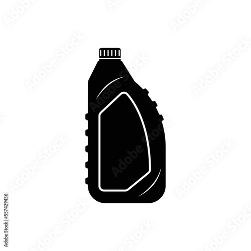 lubricating oil bottle icon in flat style on white background