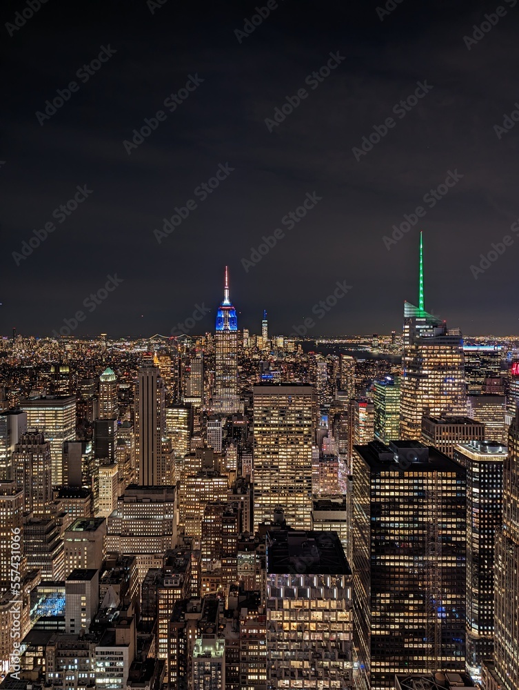 Fototapeta premium NYC / Manhattan skyline at night