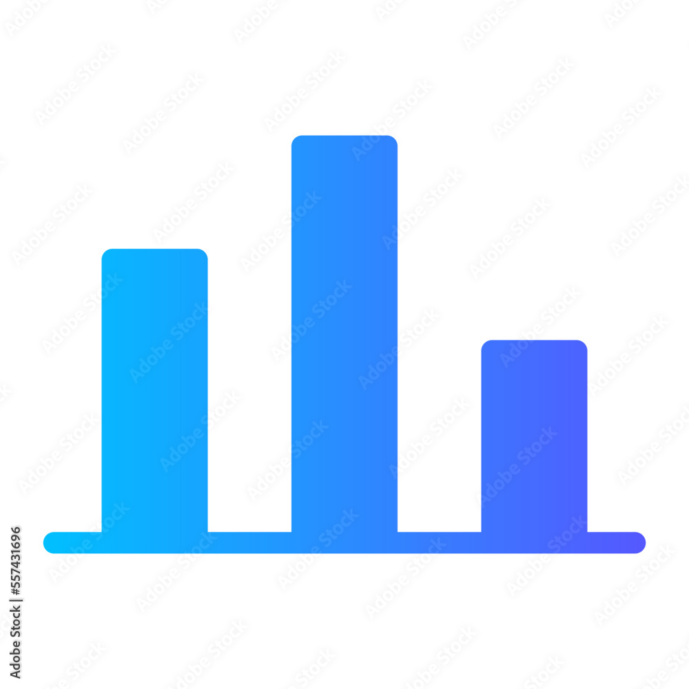 market fluctuation gradient icon market fluctuation gradient icon