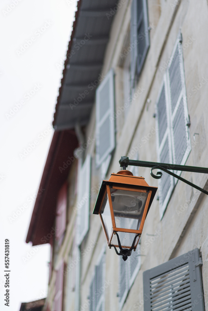 old lantern in the town old lantern in the town