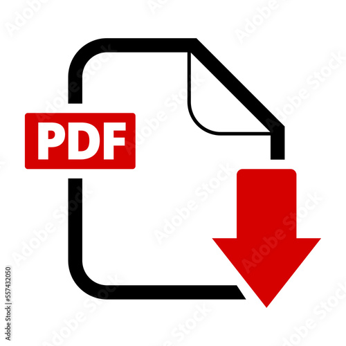 Pdf File Download icon with Transparent Background