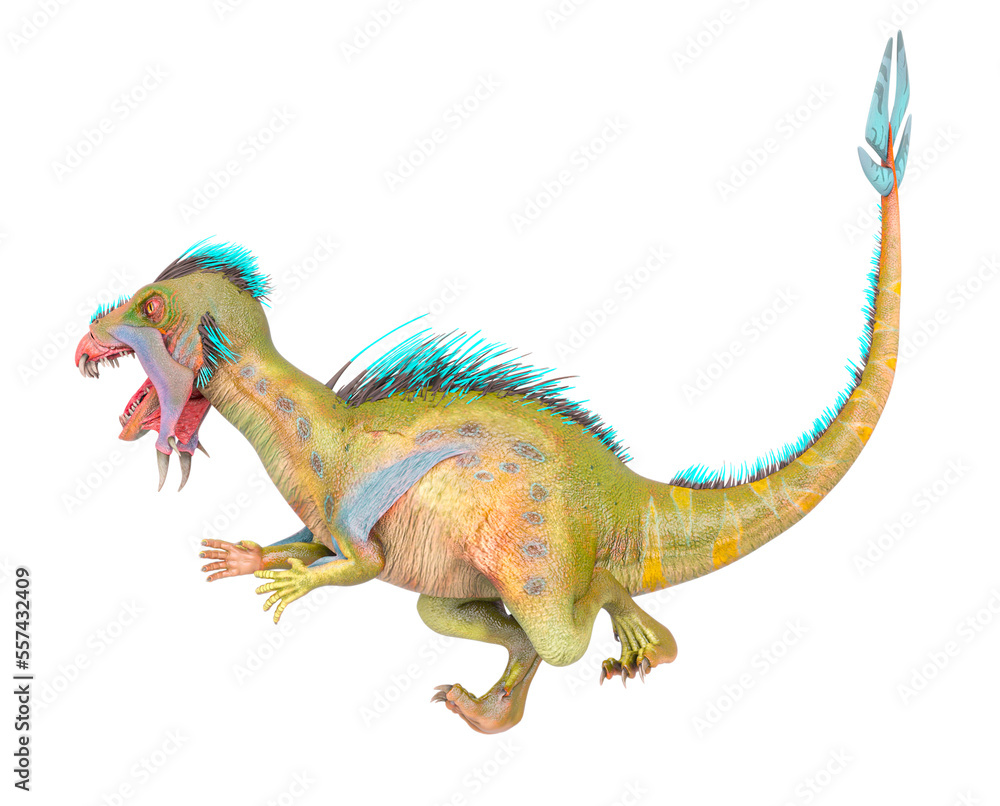unknown dinosaur is walking on side view unknown dinosaur is walking on side view
