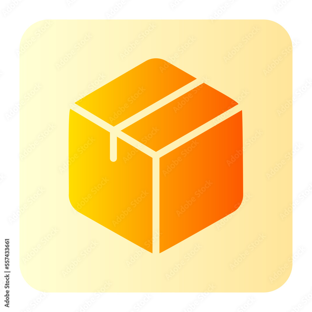 Fototapeta premium box gradient icon