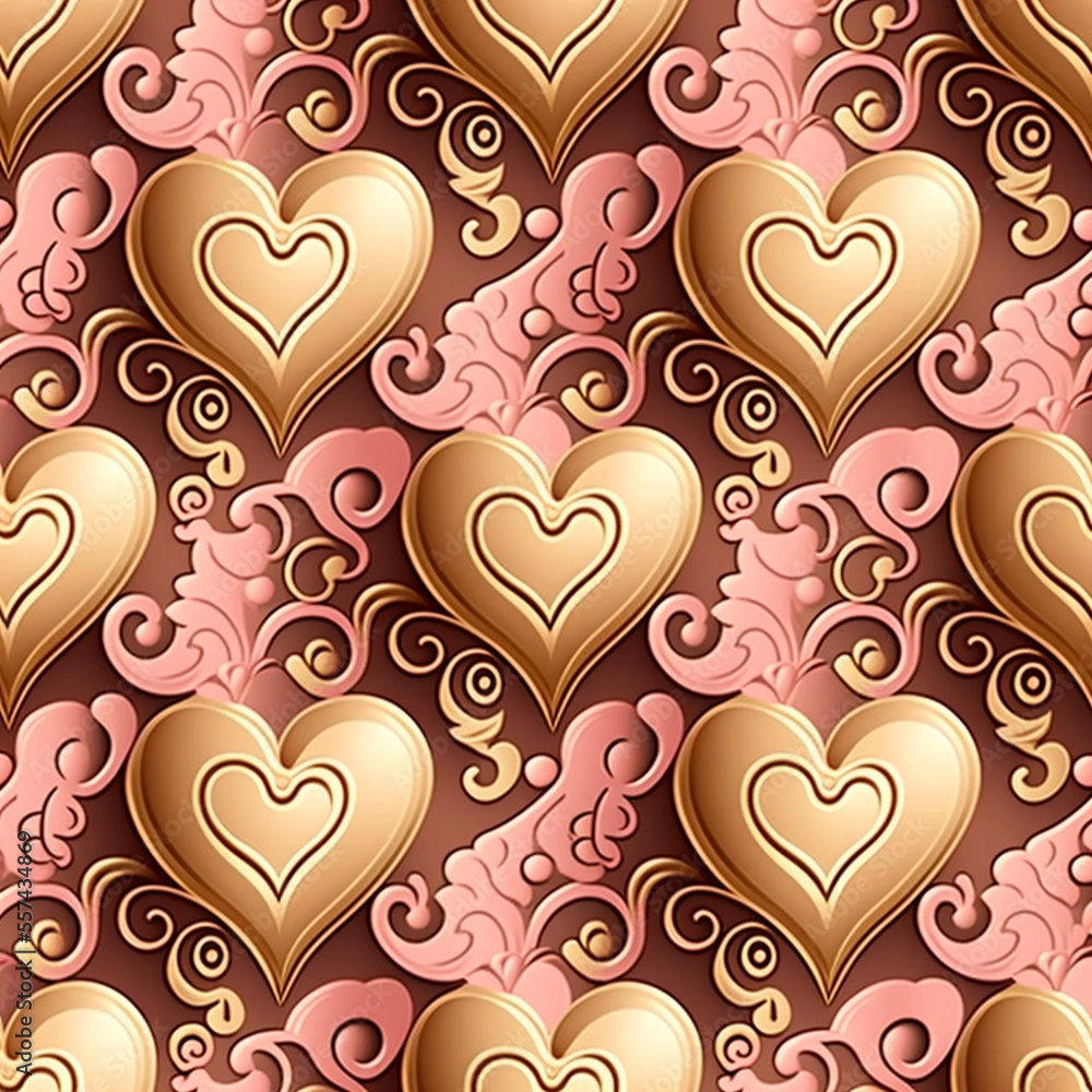 The Valentine's Day Seamless Wallpaper Pattern