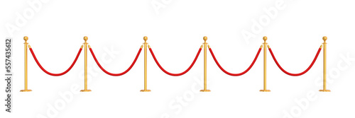 Tableau sur toile poteaux et cordes de balisage pour grand événements -  fond transparent - rendu