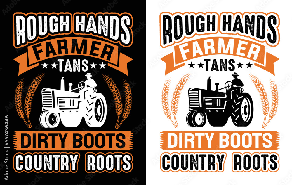 Fototapeta premium Farmer Vector T-shirt Design.