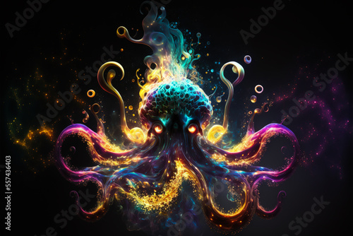 Octopus deity of consciousness. One of the many spirit visuals of the DMT realm 