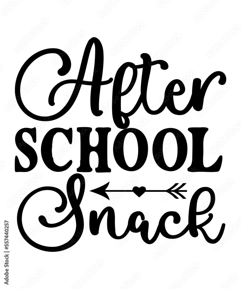 After School Snack SVG Designs