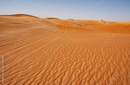 Sanddünen in der Rimal al Wahiba Wüste,Oman,