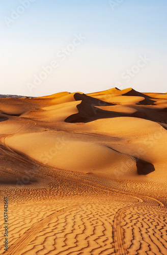 Sanddünen in der Rimal al Wahiba Wüste,Oman,