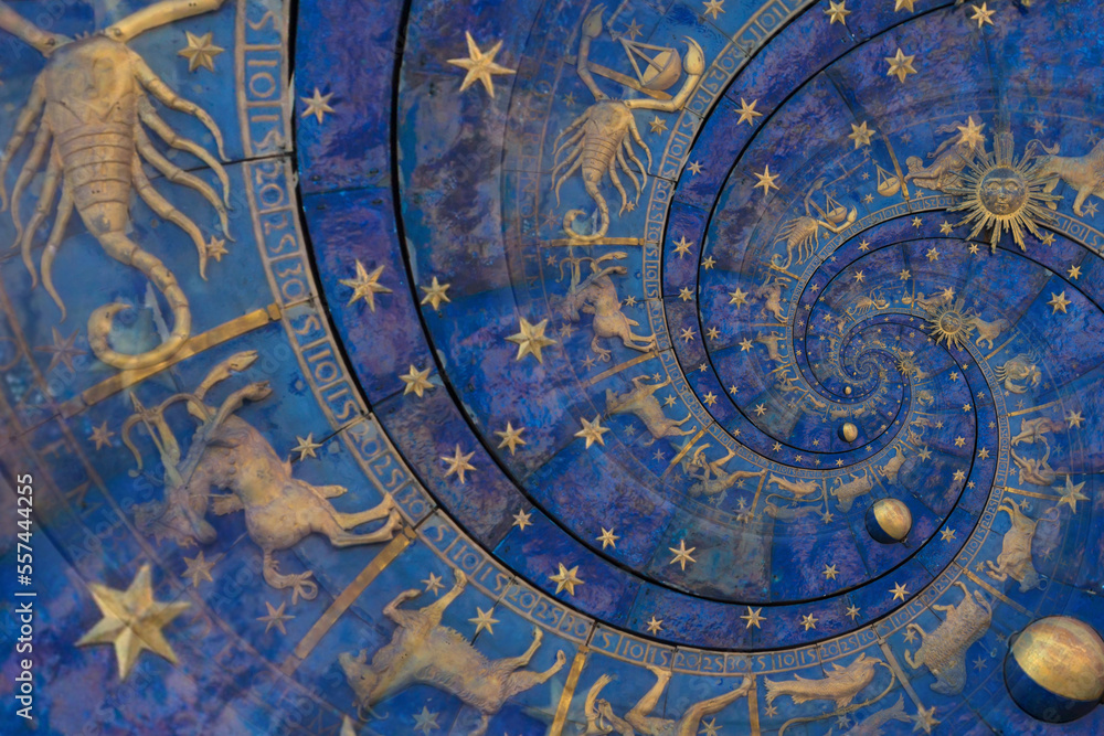 Naklejka premium Abstract old conceptual background on mysticism, astrology, fantasy