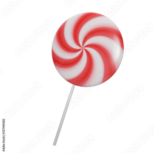 3d rendering. lollipop on a white background