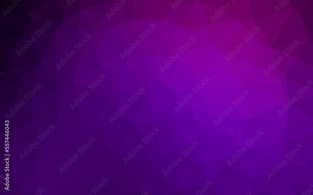 Dark Purple vector polygonal pattern. Dark Purple vector polygonal pattern.