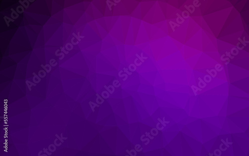 Dark Purple vector polygonal pattern.