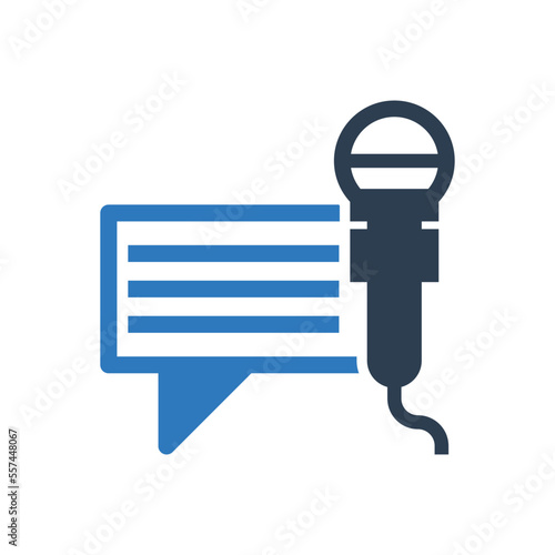 Interview Icon - Microphone Icon
