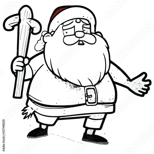 vector illustration of Santa Claus