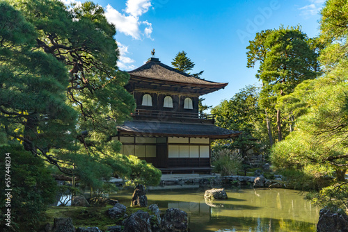 京都の銀閣寺の風景