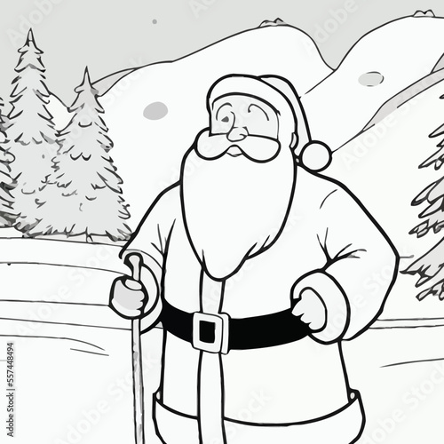 vector illustration of Santa Claus