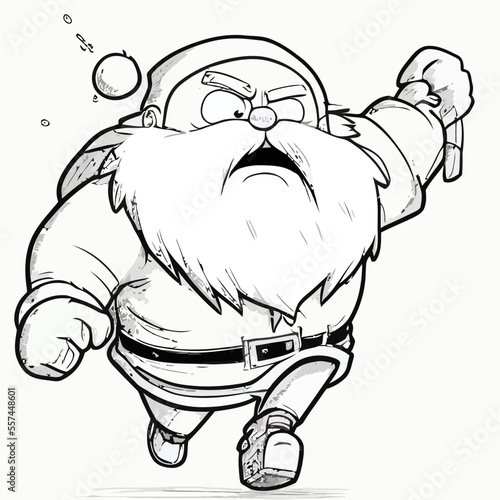 vector illustration of Santa Claus