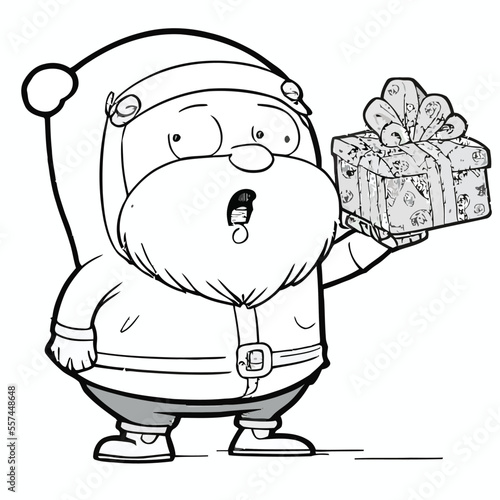 vector illustration of Santa Claus