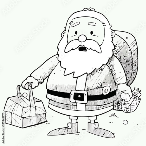 vector illustration of Santa Claus