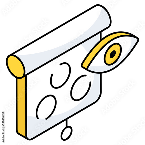 Modern design icon of eye test