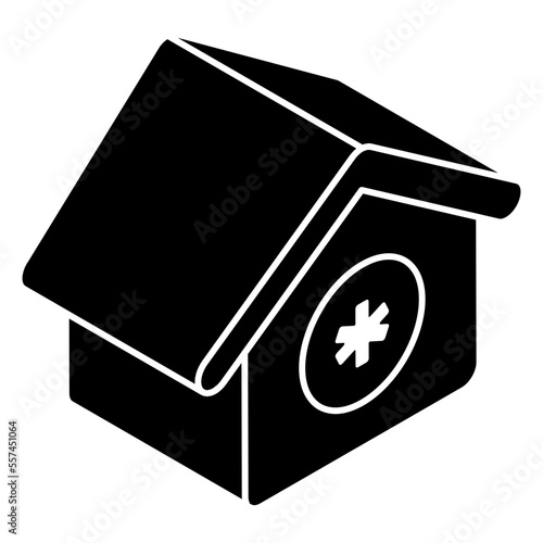 Modern design icon of dispensary