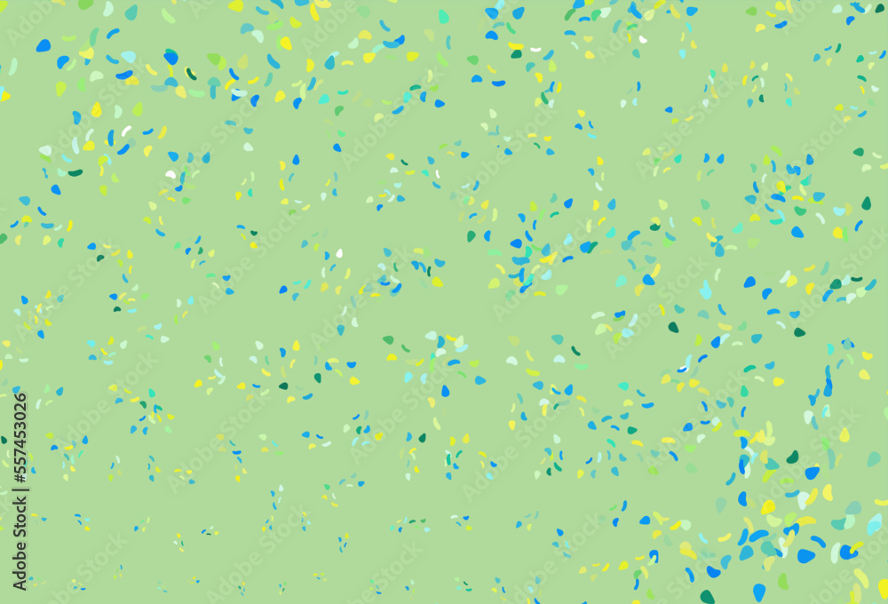 Light Blue, Yellow vector template with memphis shapes. Light Blue, Yellow vector template with memphis shapes.