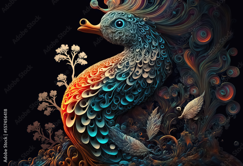 Fototapeta premium Generative AI. Beautiful Swirls No.14