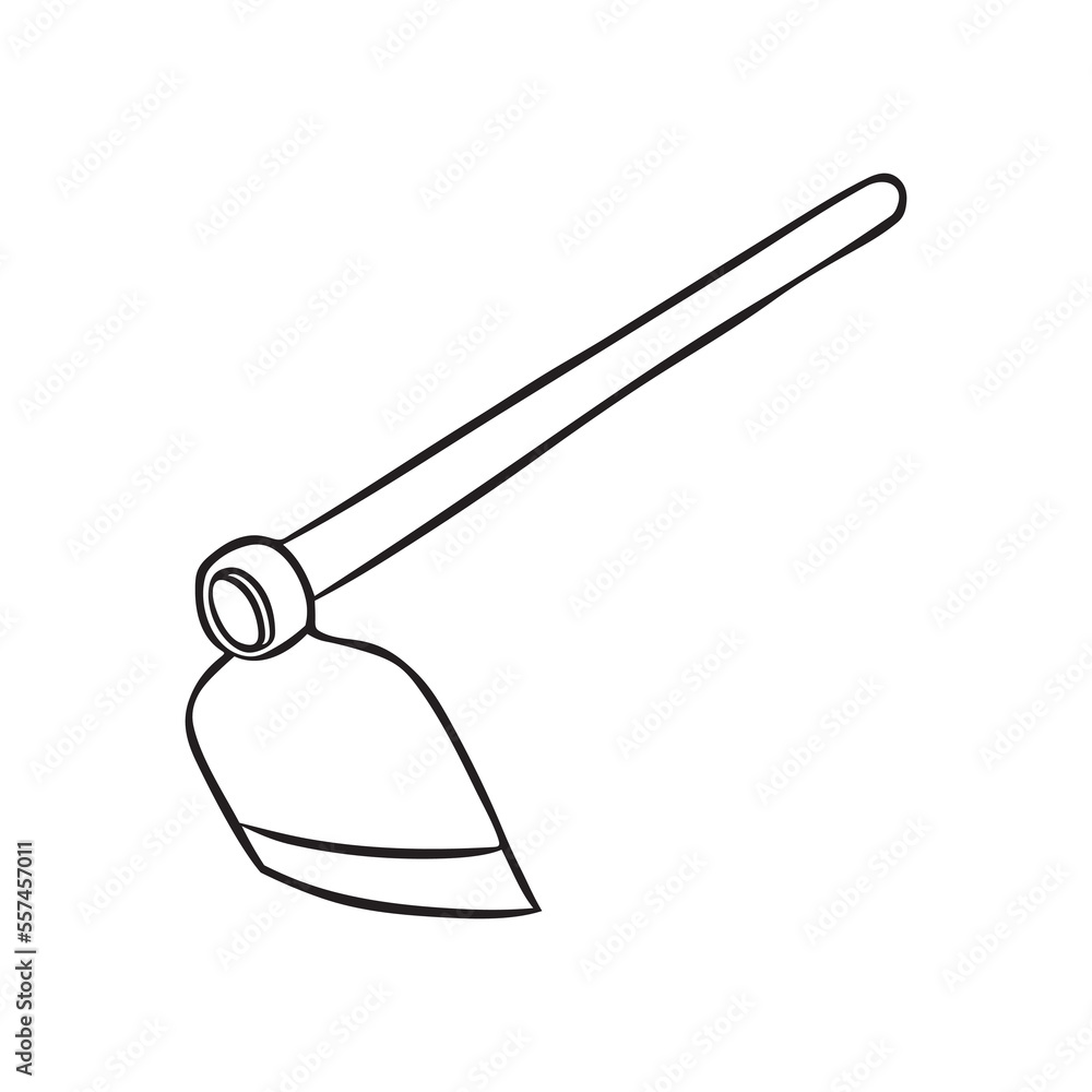 Axe vector illustration. Cartoon axe. Axe hand draw isolated. Axe vector illustration. Cartoon axe. Axe hand draw isolated.