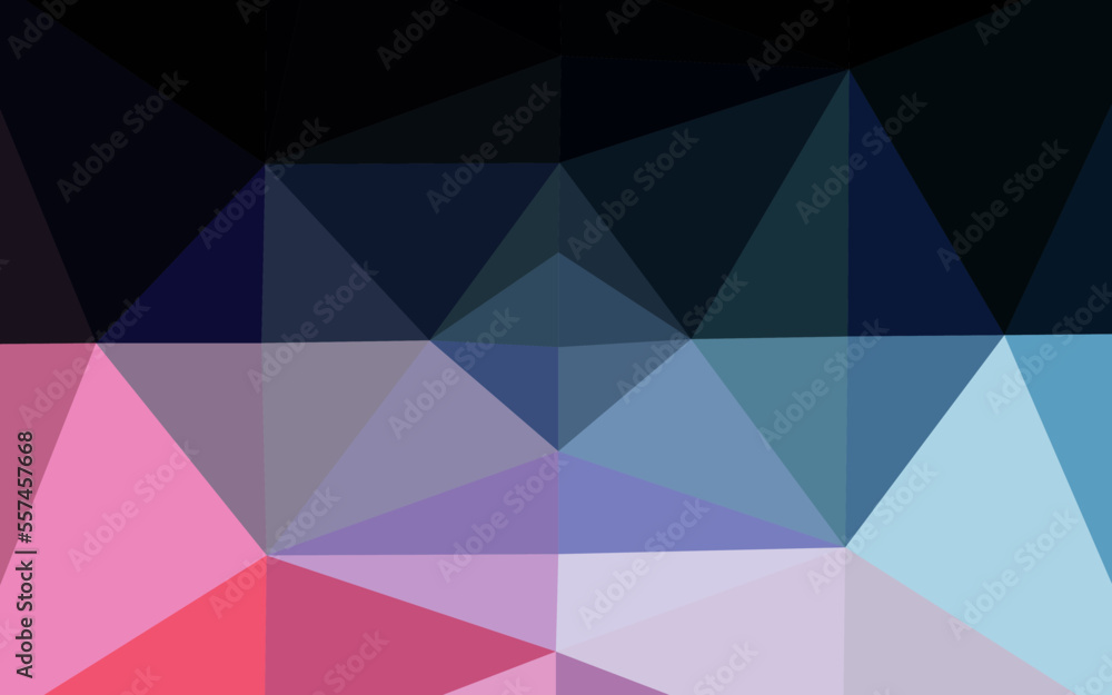 Fototapeta premium Light Blue, Red vector shining triangular pattern.